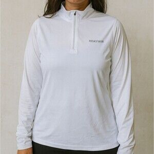 UPF 50+ Sun Protection NWT White XL L/S Mock Neck Outdoors Hiking Cruise